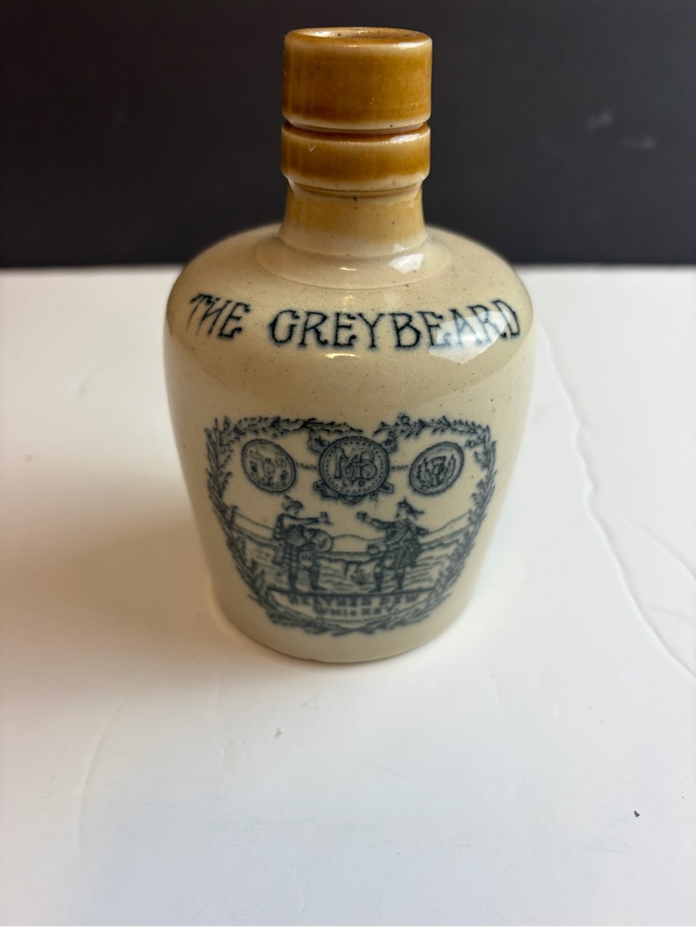 Vintage Advertising The Graybeard Whiskey Jug Scotch Whiskey Stoneware